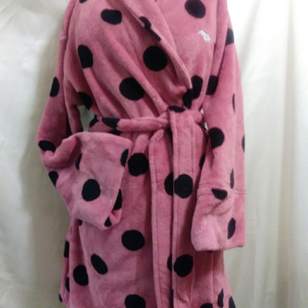 PINK!! VELOUR BATH ROBE🎆NEW🎆 - Picture 5 of 5